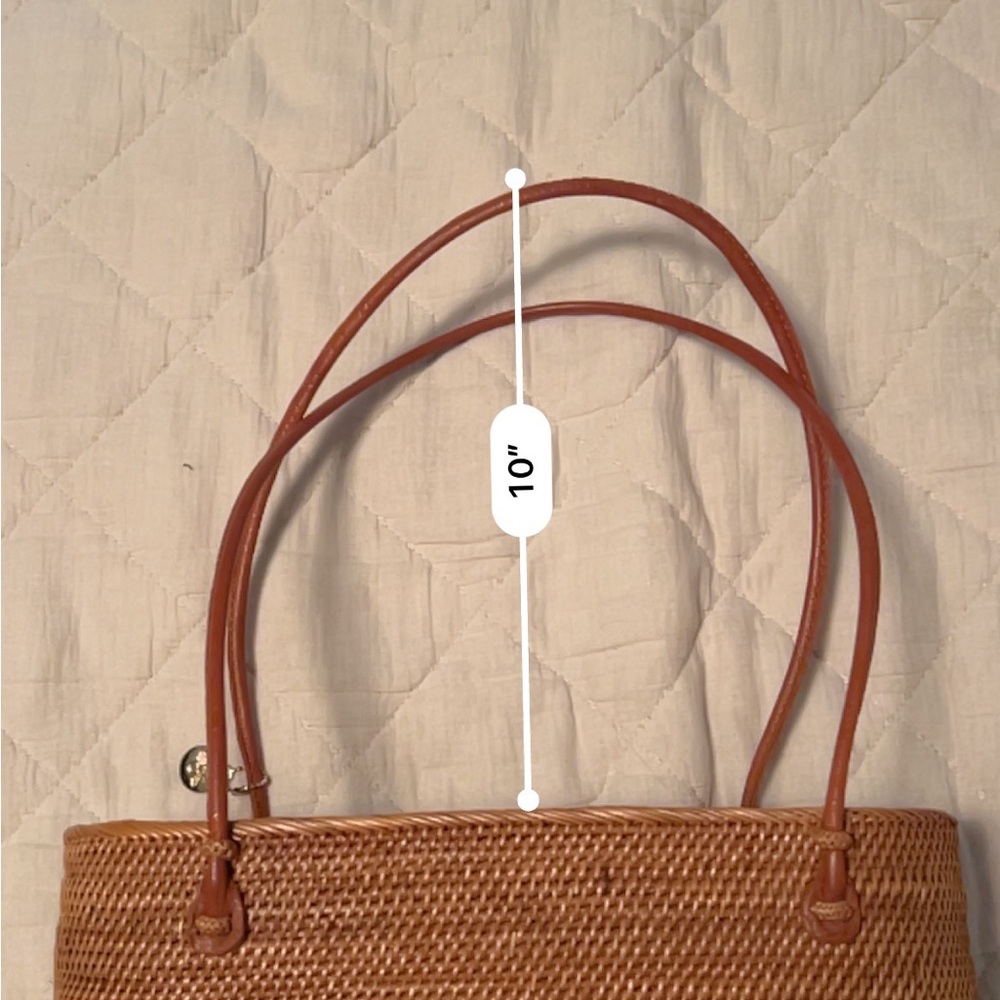 Tan and Black Woven Bosom Buddy Bag - Picture 9 of 10